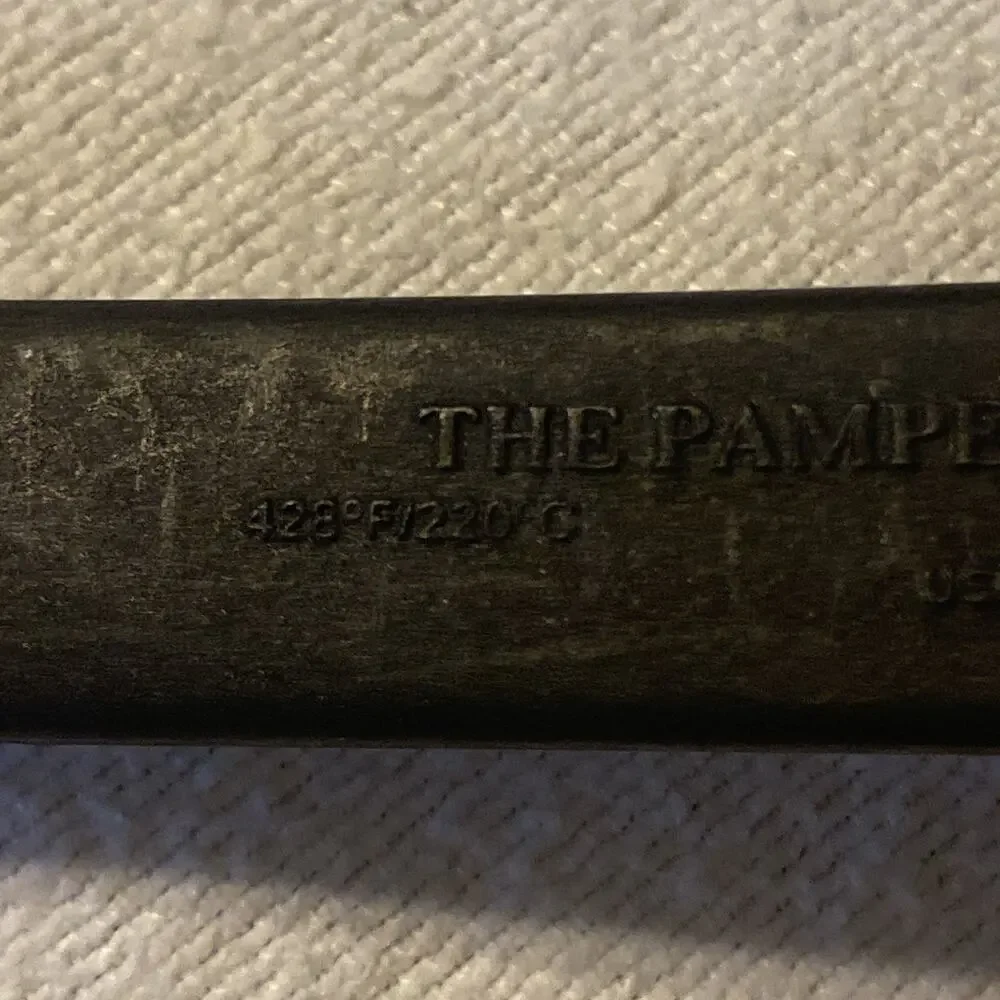 Pampered Chef Pasta Spoon Slotted Black Nylon Cooking Spoon 428° Spaghetti #2319